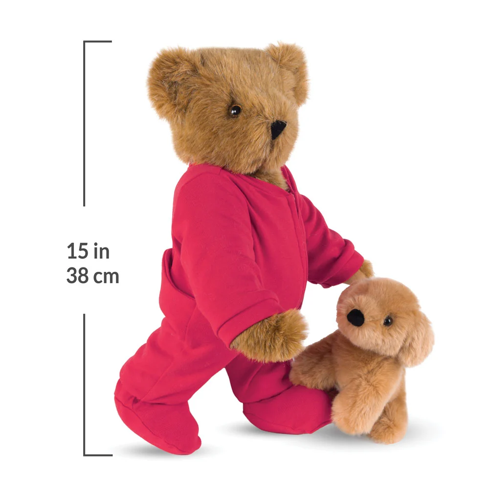 15 In. Bedtime Bear with Puppy - Image 3
