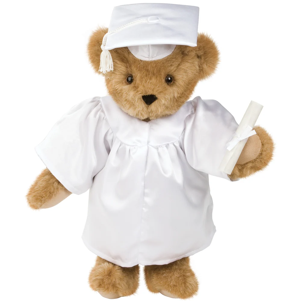 15 In. Graduation Bear in White Gown - Image 8