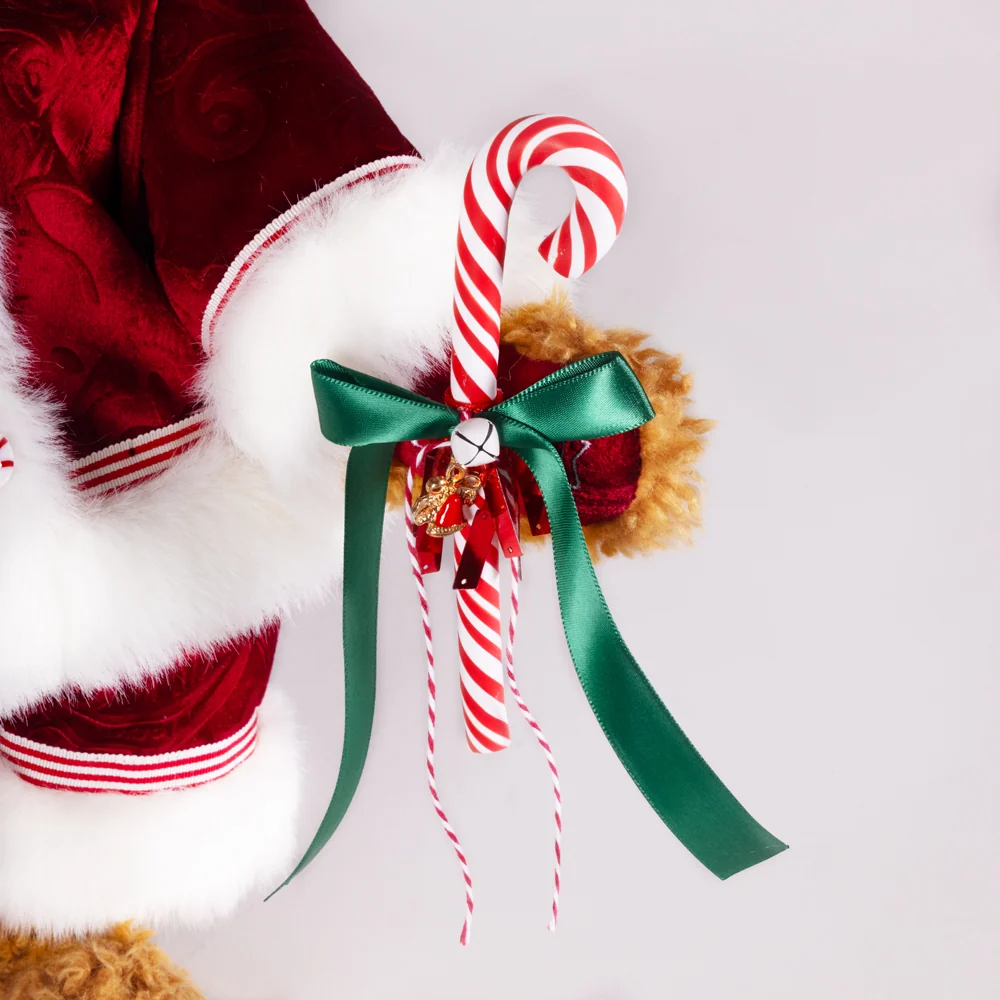15 In. Limited Edition Candy Cane Santa - Image 5