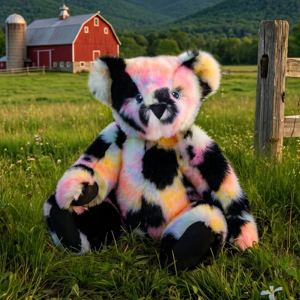 15 In. Special Edition Peace. Love & Moos Bear