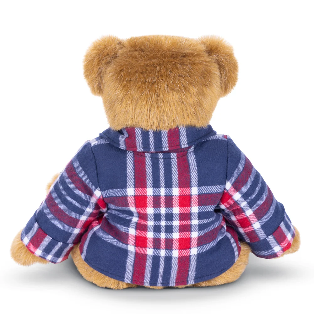 15 In. Vermont Flannel Bear. Liberty Plaid - Image 5