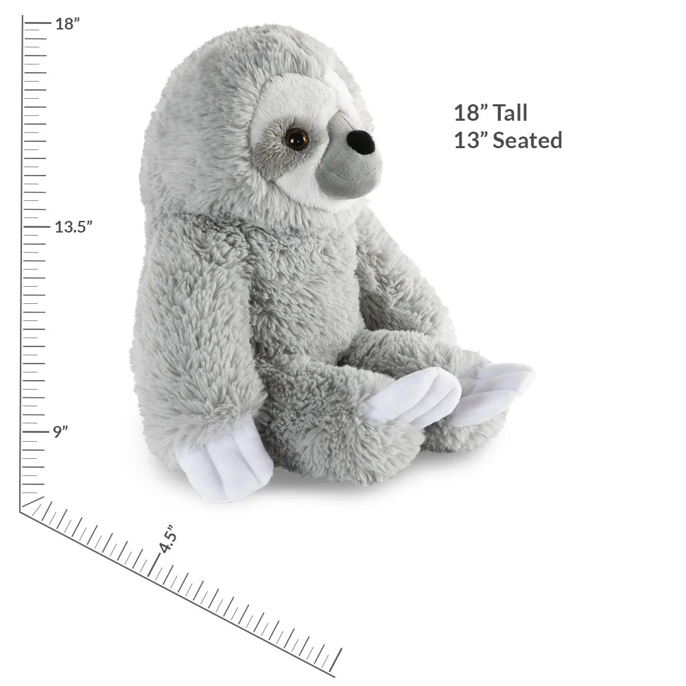18 In. Oh So Soft Sloth - Image 3