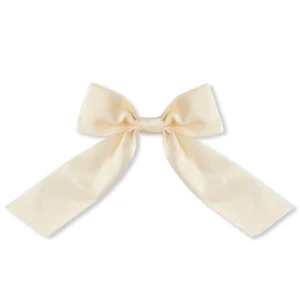 Ivory Velvet Bow with Tails. 13 to 20