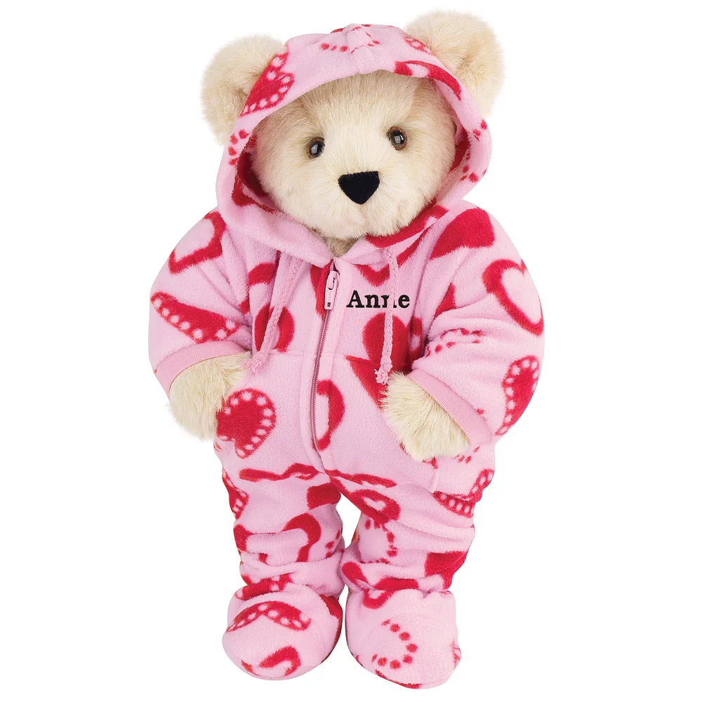 15 In. Hoodie-Footie Sweetheart Bear - Image 4