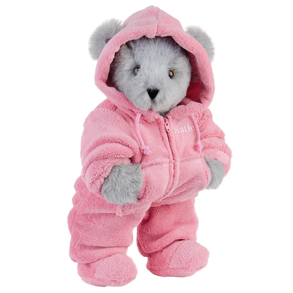 15 In. Hoodie Footie Bear. Pink - Image 6