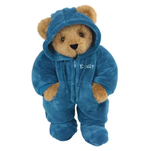 15 In. Hoodie-Footie Bear. Blue